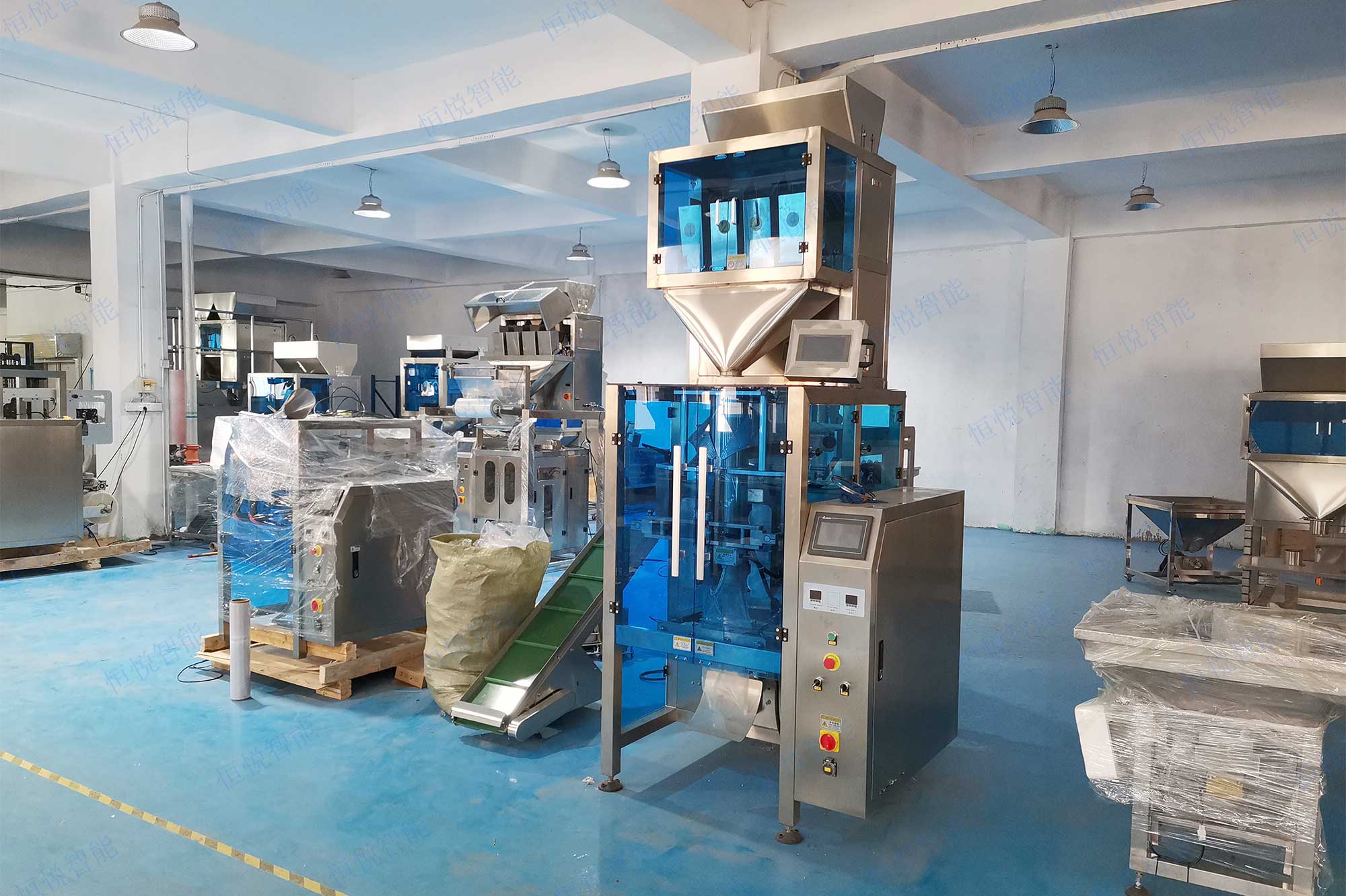 自动颗粒称重91香蕉视频免费下载生产线用于颗粒状物料